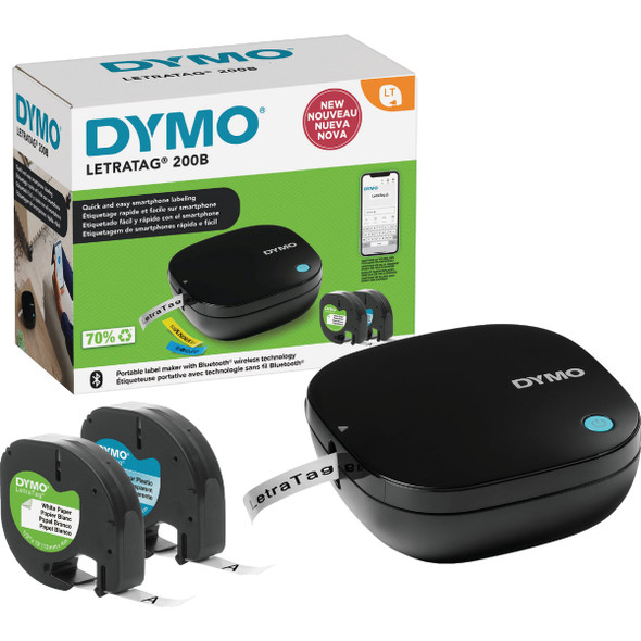 DYMO LetraTag 200B Bluetooth Label Maker with 2 Assorted Label Tapes 2179979
