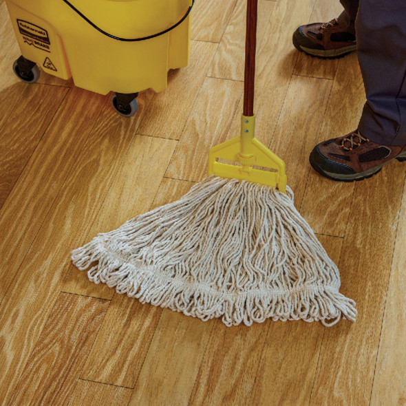 Rubbermaid Commercial #24 Loop-End Cotton Mop Refill (2-Pack) 2115750 617195