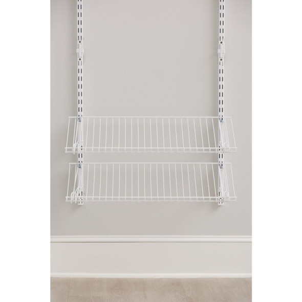 Rubbermaid Configurations White Shoe Shelf Add-On Kit 2119011