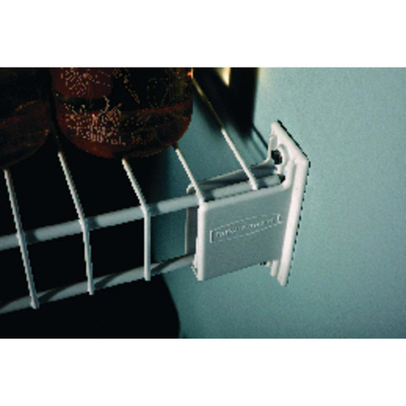 Rubbermaid Wall End Bracket (12-Count) FG3D32LWWHT