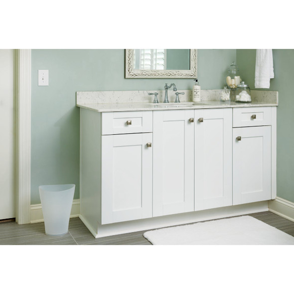 Rubbermaid Spa Works 2.25 Gal. Clear Vanity Wastebasket FG290200CLR 638951