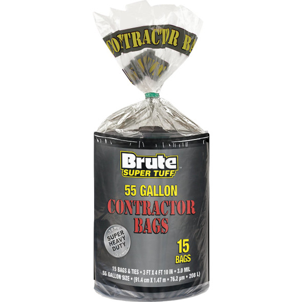 Brute Super Tuff 55 Gal. Contractor Black Drum Liner (15-Count) C043211S