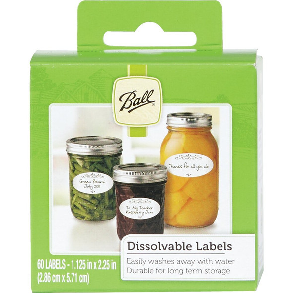 Ball Dissolvable Jar Label (60-Pack) 1440010734 623768