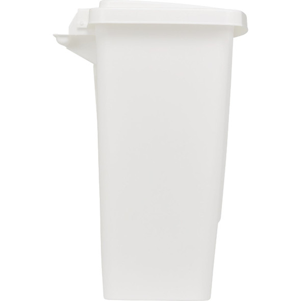 Rubbermaid 8.25 Gal. White Step-On Wastebasket FG284187WHT 637890