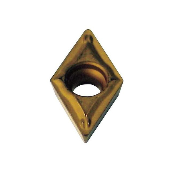 Diamond Turning Insert, Diamond, 3/8 in, DPMT, 1/64 in, Carbide Pack of 10
