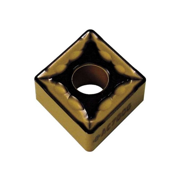 Diamond Turning Insert, Diamond, 1/2 in, CNMG, 1/32 in, Carbide Pack of 10