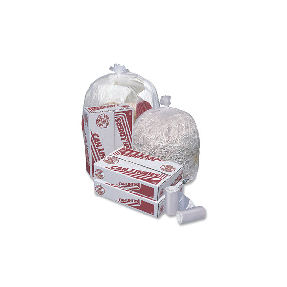 HD Mini Roll Trash Liner, 12 to 16 gal, 6 µ, 24 in W x 33 in H, Natural