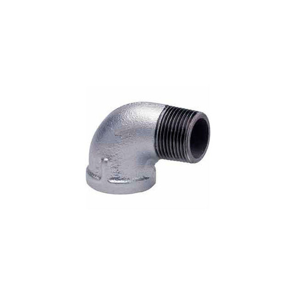 2 In Galvanized Malleable 90 Degree Street Elbow 150 PSI Lead Free