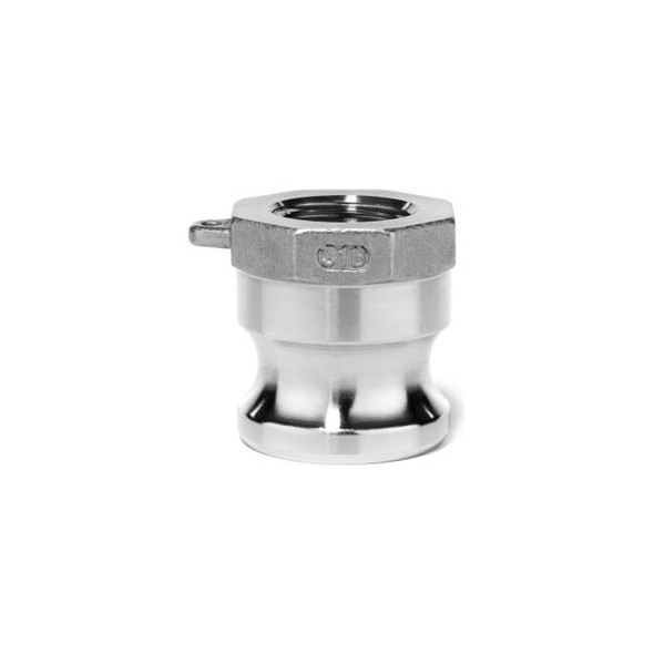 1/2"" 316 Stainless Steel Type A Adapter with Threaded NPT Female End