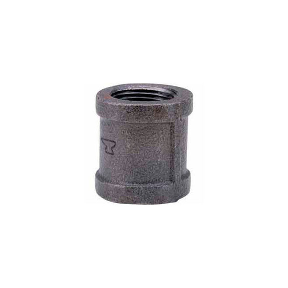 1/2 In. Black Malleable Coupling 150 PSI Lead Free