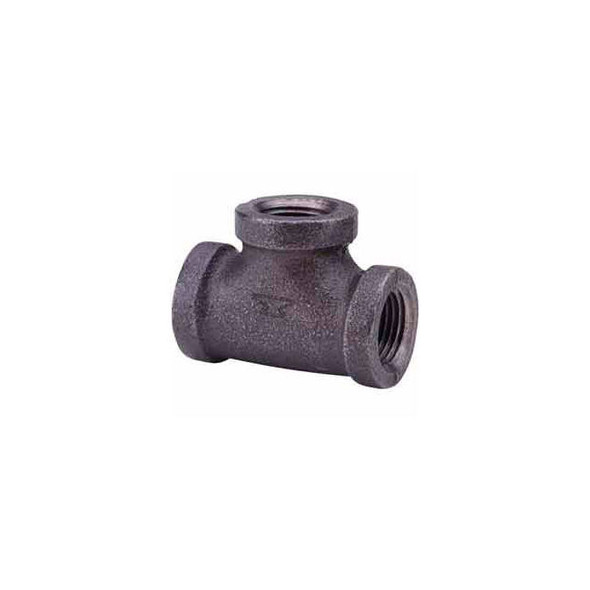 1-1/4 In. Black Malleable Tee 150 PSI Lead Free