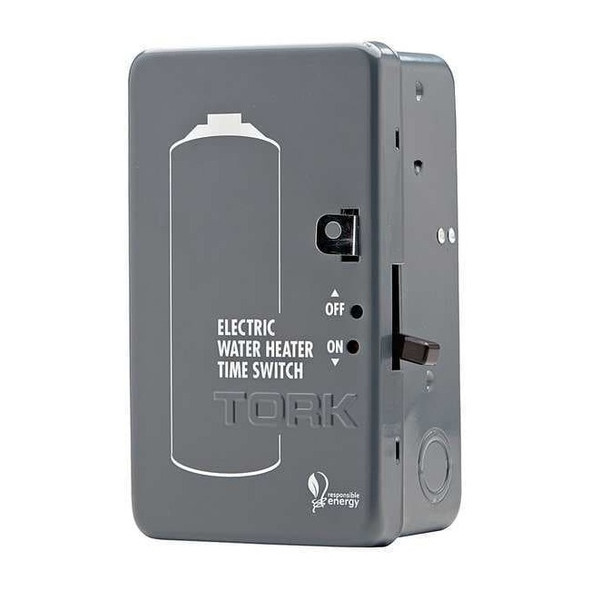 Nsi Tork Electromechanical Timer,24 hr,Gray,Steel WH2B