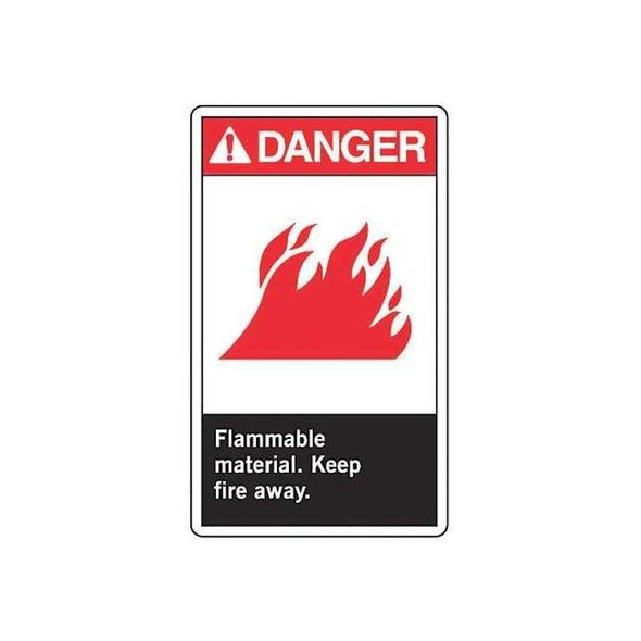 Label, 5 in H, 3 1/2 in W, Vinyl, Vertical Rectangle, English, LCHL001VSP, PK5