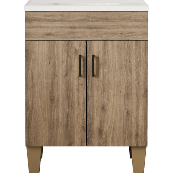 Zenna Home 24" Tan Vanity W Top SFC24PA