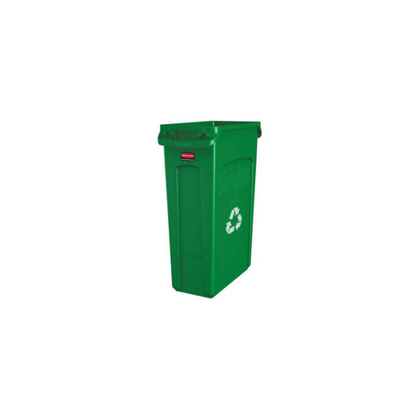 Rubbermaid Slim Jim Recycling Can 23 Gallon Green