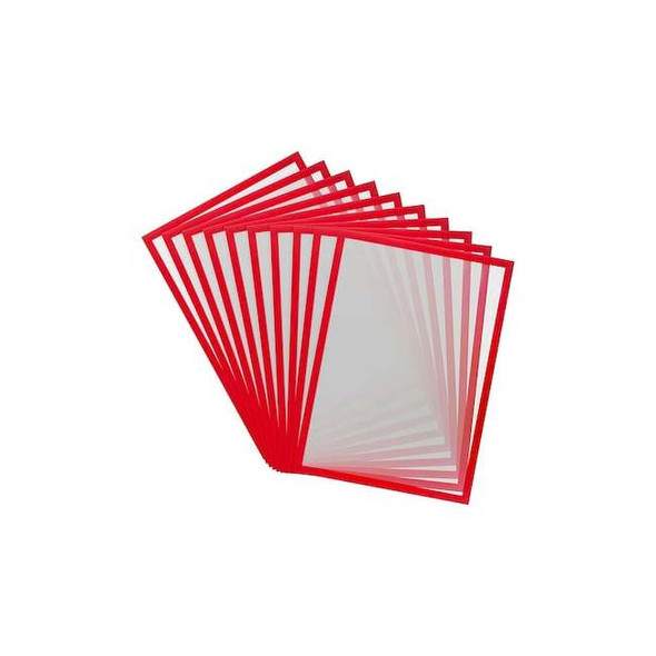 Tarifold Sign Holder,Red,PVC,PK10 195243