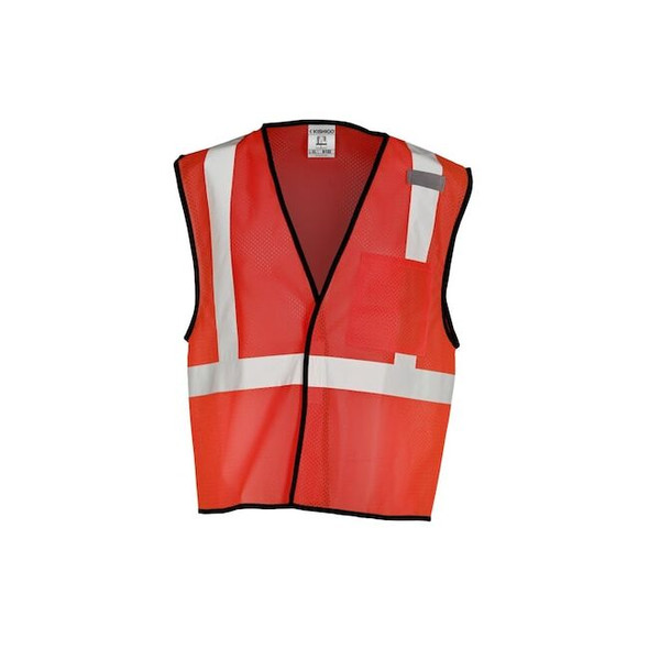 Kishigo High-Visibility Vest,Red,2XL/3XL B122-2X-3X