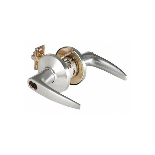 Best Door Lever Lockset,2-3/4" Strike Dim 9K37AB16CSTK626