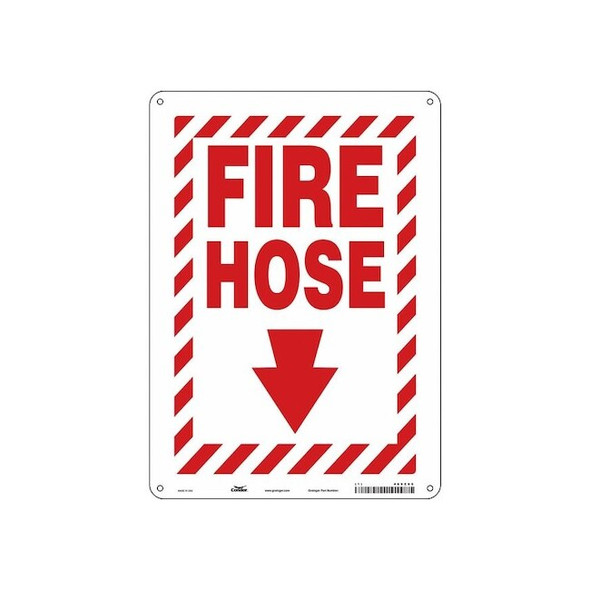 Safety Sign, 14 in Height, 10 in Width, Glow Vinyl, Vertical Rectangle, English