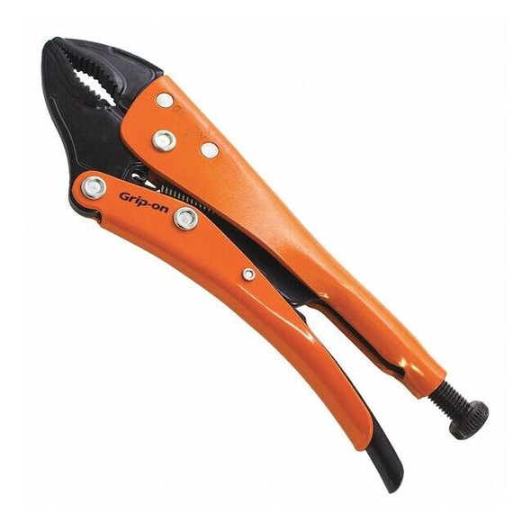 Grip-On 10" Curved universal locking jaw pliers. GR11110
