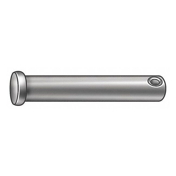 Clevis Pin, 1/4 in Dia, Free Cutting Steel, 25 PK