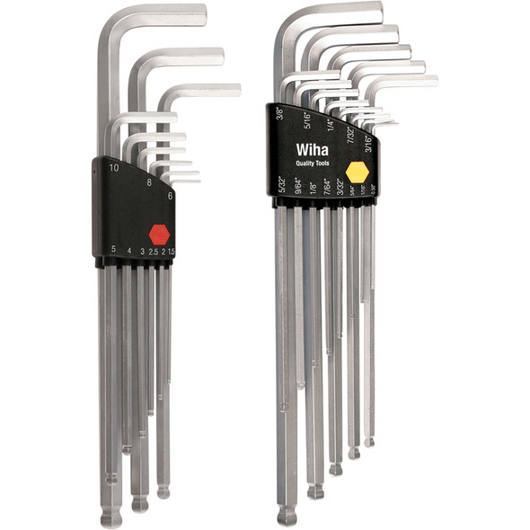 22 Piece Ball End Hex L-Key Set - Inch - Metric 66993