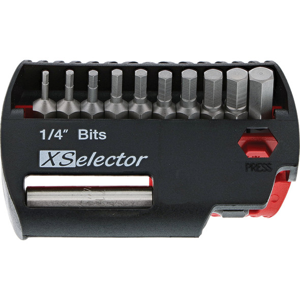 11 Piece Hex XSelector and Magnetic Bit Holder Set - 1/16" - 1/4" 79446