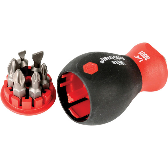 7 Piece SoftFinish Stubby Bit Holder Set - Slotted, Phillips, PoziDriv 38043