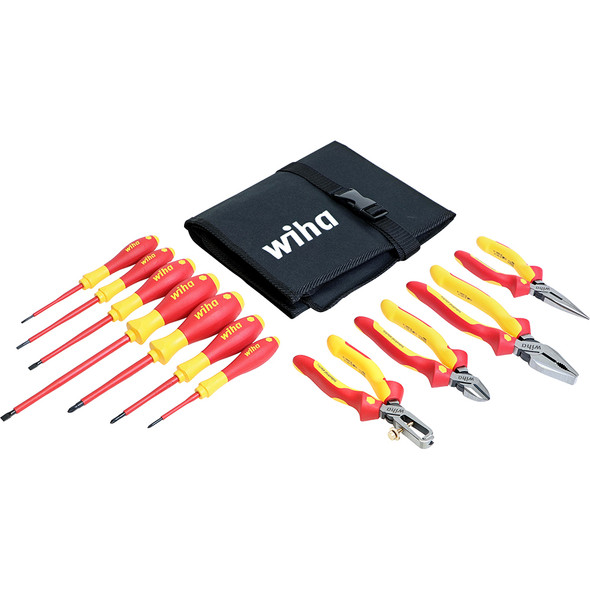 11 Piece Insulated Industrial Pliers and Screwdriver Set 32986