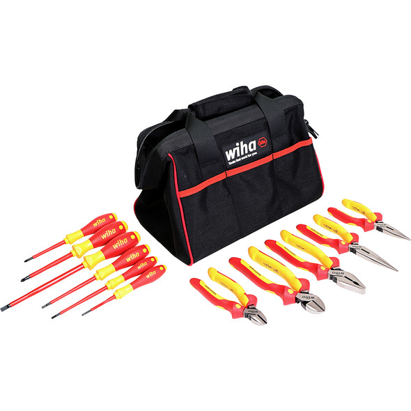 11 Piece Master Electrician's Insulated Tool Set in Canvas Tool Bag 32977