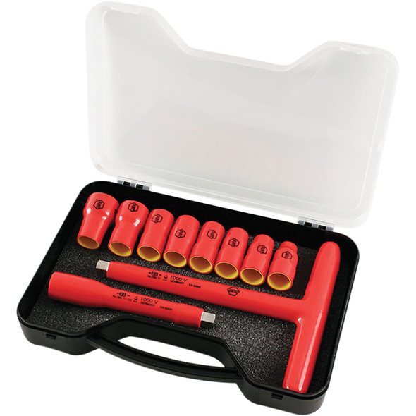 10 Piece Insulated Socket and T-Handle Set 3/8" Drive - Metric 31595