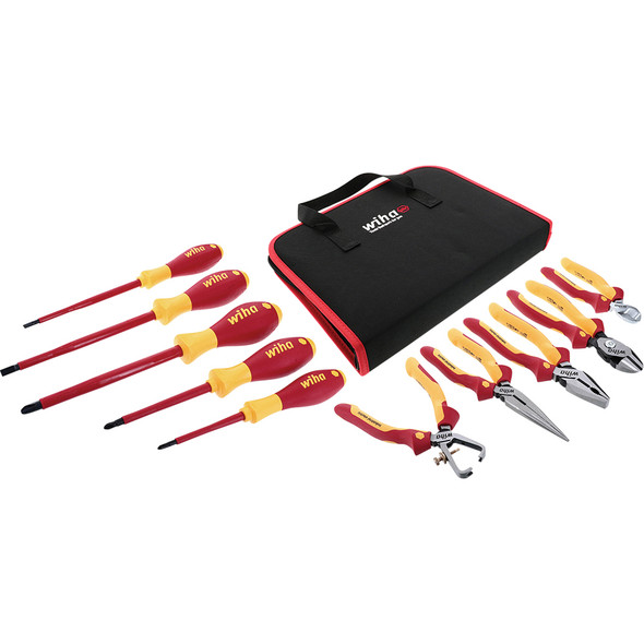 10 Piece Insulated Pliers-Cutters and Screwdriver Set 32891