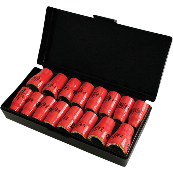 16 Piece Insulated Socket Set 3/8" Drive - Metric 31491
