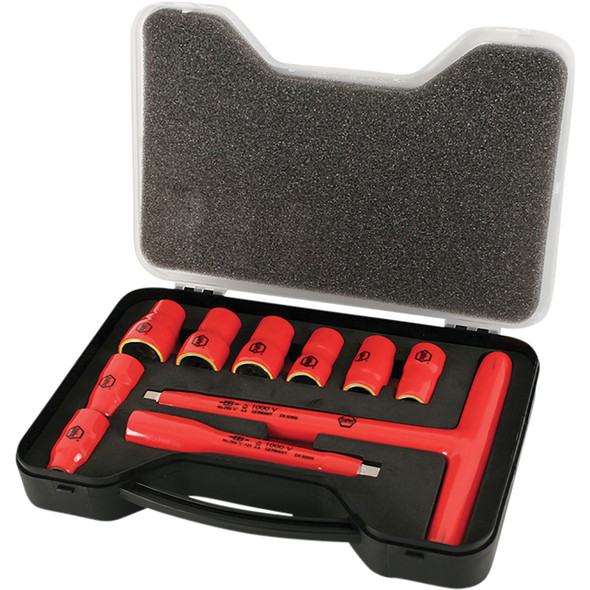 10 Piece Insulated Socket and T-Handle Set 3/8" Drive - SAE 31496