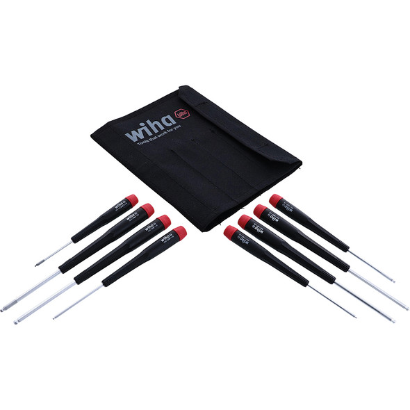 8 Piece Precision Ball End Hex Imperial Screwdriver Set - Inch 26499