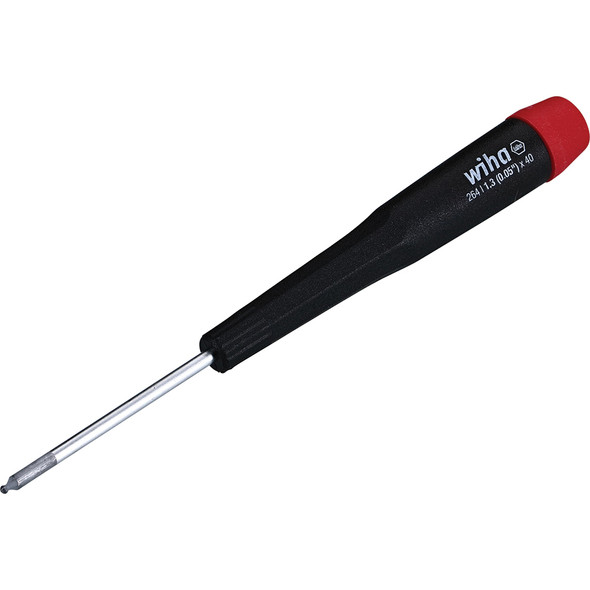 Precision Ball End Hex Screwdriver 1.3 (.050) x 40mm 26413