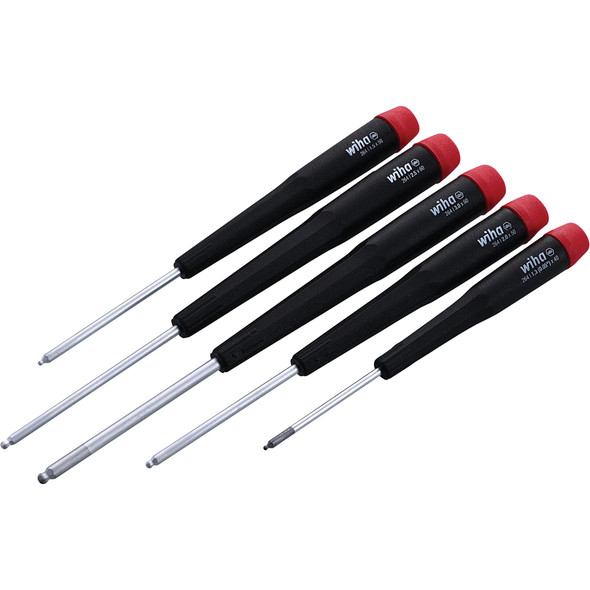 5 Piece Precision Ball End Hex Screwdriver Set - Metric 26491