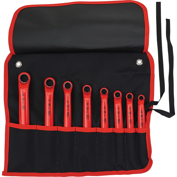 8 Piece Insulated Deep Offset Wrench Set - Metric 21095