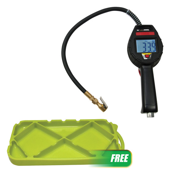 Buy (1) ESCO Digital Tire Inflator and Get (1) Geckogrip Flexible Tray - Small 10961P
