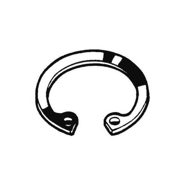 Internal Retaining Ring, Steel, Plain Finish, 125 mm Bore Dia., 5 PK