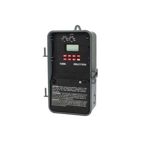 Nsi Tork ElectronicTimer,Astronomic,Clear,Plastic DGLC100A-NC