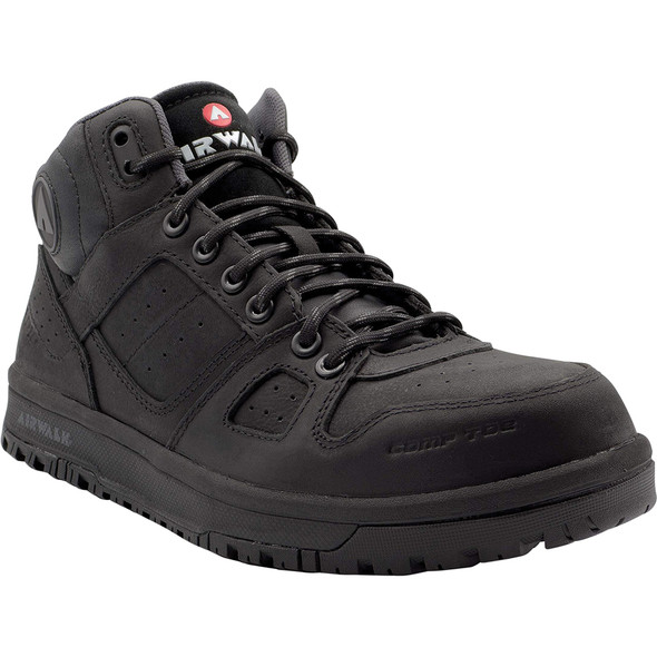 MONGO MID SD10 - Men's Mid Top Shoe -Black / Black - Size: 13 - 2E - (Extra Wide) AW7205-13EE