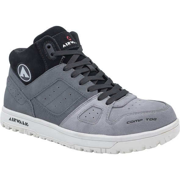 MONGO Mid - Men's Mid Top Shoe- Gray/White - Size: 9.5 - E - (Wide) AW6351-9.5W