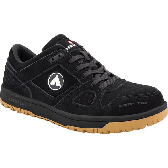 MONGO - Women's Low Top Shoe- Black/Gum - Size: 6.5 - E - (Wide) AW6310-6.5W