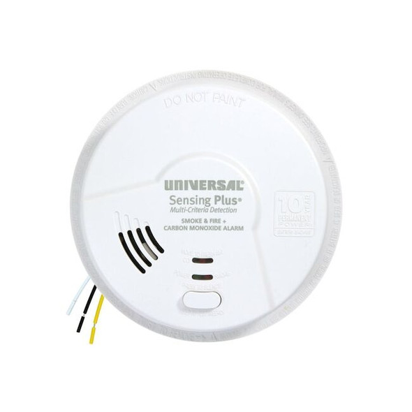 Universal Security Instruments Smoke/CO Alarm,Hardwired,LED,85 dB AMIC1510SB