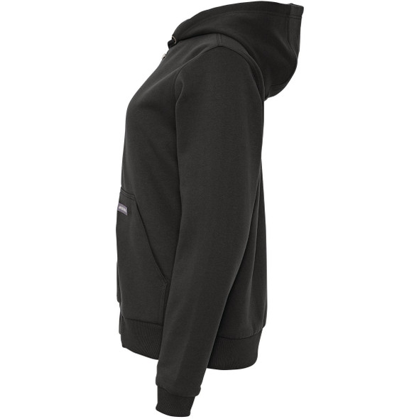 Berne Heritage Women's Large Black Grid Fleece-Lined Full-Zip Hooded Sweatshirt WSZ108BKR440 728007