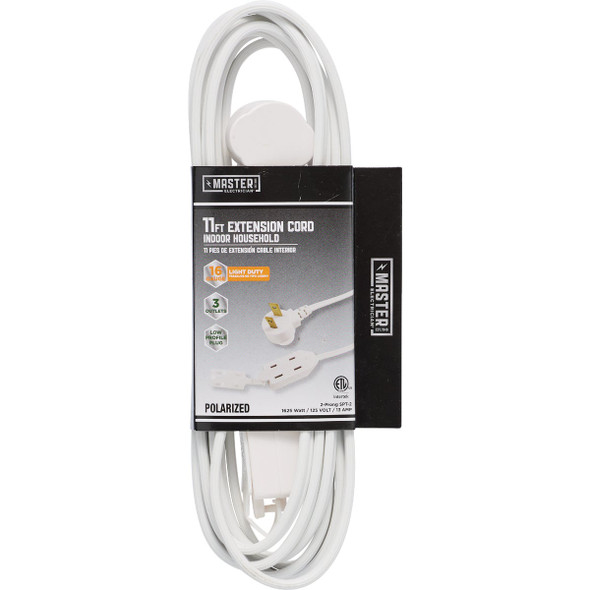 Master Electrician 11' 16/2 Wht Ext Cord 09419-ME