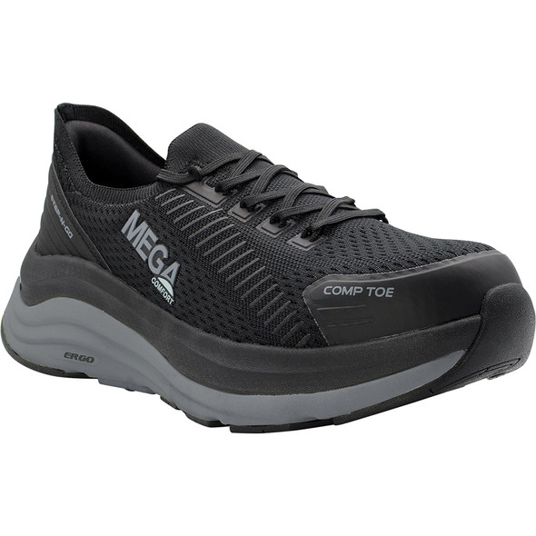 ERGO Europa CT - Men's Low Top Shoes -Black / White - Size: 14 - 2E - (Extra Wide) MC152-14EE