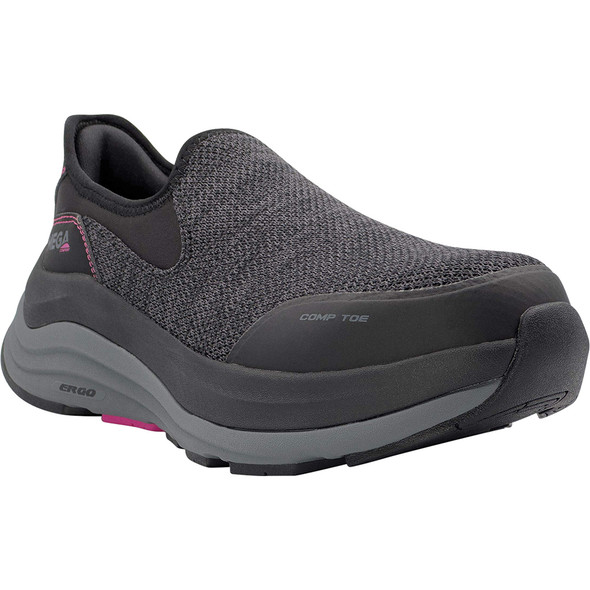 ERGO Delta Slip-On CT Women's Low Top Shoes Black / Fuchsia Fedora Size: 9.5 - D MC125-9.5D