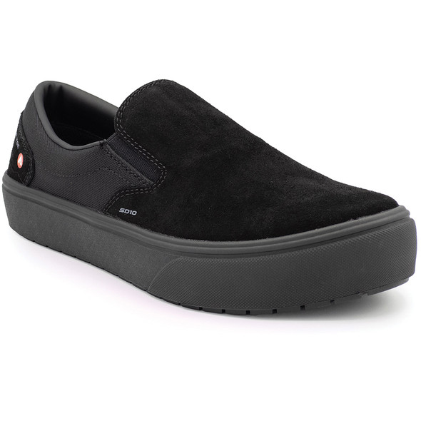 VENICE SD10 - Men's Suede Slip On -Black / Black - Size: 13 - 2E - (Extra Wide) AW7011-13EE